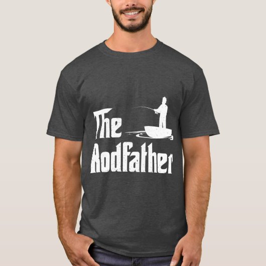 The Rodfather Funny Fishing for Fisherman Gift Tシャツ (正面)