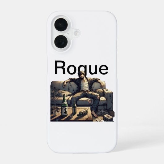 The Rogue Guy - 酔っ払いエディション iPhone 16ケース (裏面)