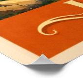 The Roman Ruins of Baalbek - Vintage Travel  ポスター (角)