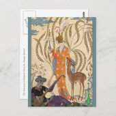 The Romance of Perfume Persia by George Barbier ポストカード (正面/裏面)