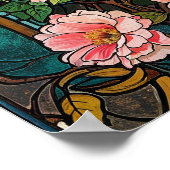 The Romantic Vine Art Nouveau Feminine ポスター (角)