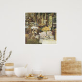 The Room of Flowers, 1894 Childe Hassam ポスター (キッチン)