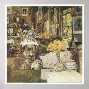The Room of Flowers, 1894 Childe Hassam ポスター
