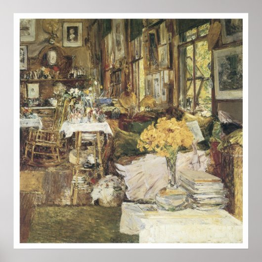 The Room of Flowers, 1894 Childe Hassam ポスター (正面)