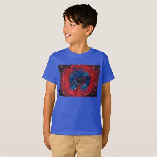 The Rosette Nebula、子供のタグレスTシャツ Tシャツ (正面フル)