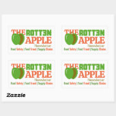 The Rotten Apple Newsletterのステッカー 長方形シール (シート)