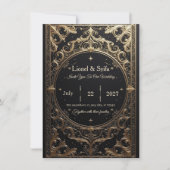 The Royal Choice: "Royal Baroque Wedding Invitatio 招待状 (正面)