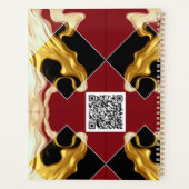 The Royal Flow Planner: Regal Crimson & Gold QR プランナー手帳 (裏面)