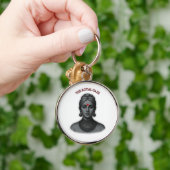 The Royal Gaze - Indian Queen Line Art キーホルダー (手)