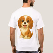 The Royal Heart-Stealer: Cavalier King Charles Tシャツ (裏面)