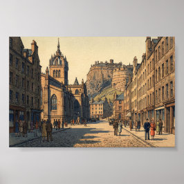 The Royal Mile at Edinburgh  ポスター