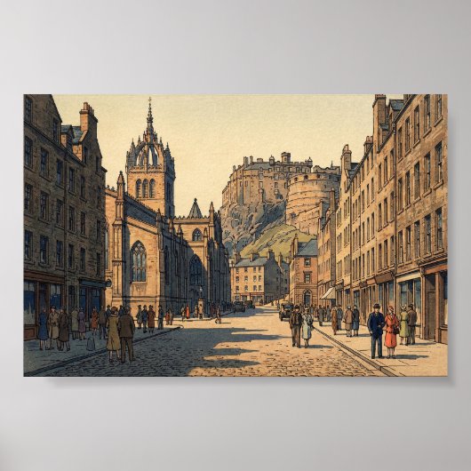 The Royal Mile at Edinburgh  ポスター (正面)