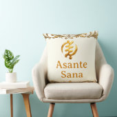 "The Royal Reversible" Asante Sana Gold Adinkra He クッション (椅子)