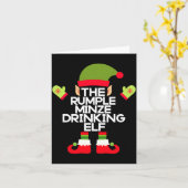 The Rumple Minze Drinking Elf Funny Whiskey カード (黄色い花)