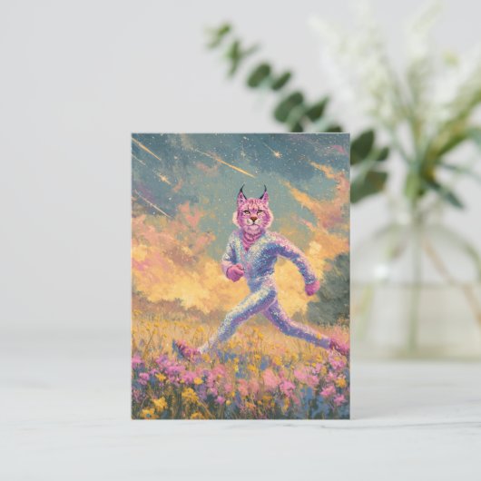 The Running Bobcat ポストカード (スタンド正面)