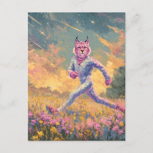 The Running Bobcat ポストカード (正面)