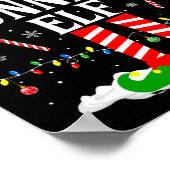 The Running Elf Xmas Running Funny Runner Christma ポスター (角)