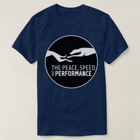 THE RUNNING SIGHTHOUNDS FOR FAST DOGS LOVERS Tシャツ (デザイン正面)