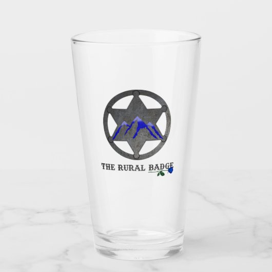The Rural Badge Pint Glass タンブラーグラス (正面)