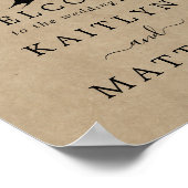 The Rustic Heart Tree Wedding Collection Welcome ポスター (角)