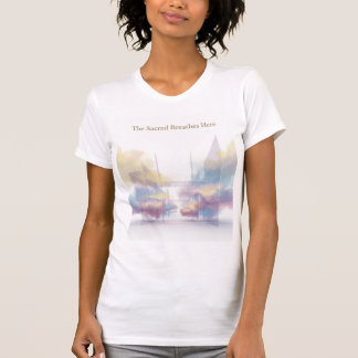 The Sacred Breathes Here Minimal Spiritual Art Tシャツ