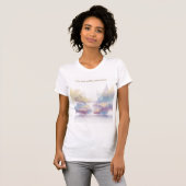 The Sacred Breathes Here Minimal Spiritual Art Tシャツ (正面フル)
