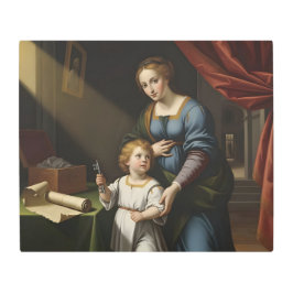  The Sacred Key's Secret: Renaissance Madonna & Ch メタルプリント
