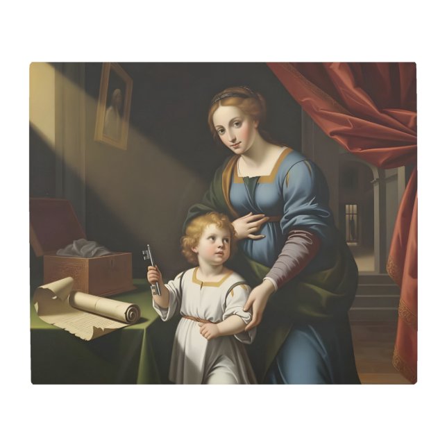  The Sacred Key's Secret: Renaissance Madonna & Ch メタルプリント (正面)