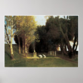 The Sacred Wood, 1882, Arnold Bocklin ポスター (正面)