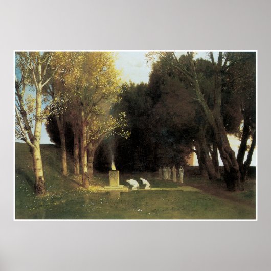 The Sacred Wood, 1882, Arnold Bocklin ポスター (正面)