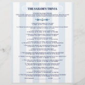 The Sailor’s Trivia Challenge (正面)