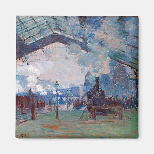 The Saint-Lazare Station, Monet マグネット (正面)
