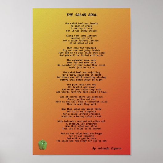 The Salad Bowl Poster ポスター (正面)