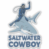 The Saltwater Cowboy シール (正面)