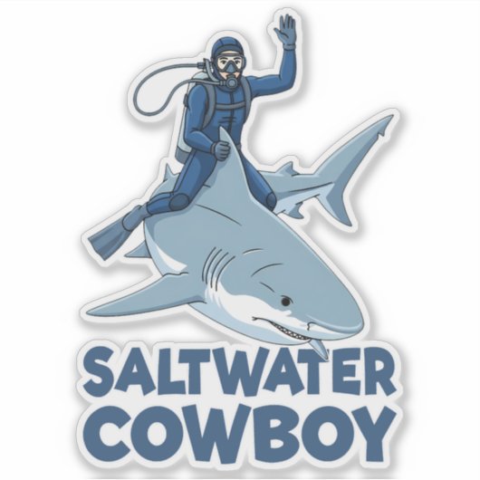 The Saltwater Cowboy シール (正面)