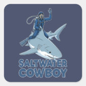 The Saltwater Cowboy スクエアシール (正面)