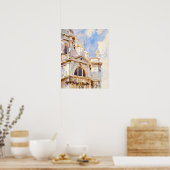 The Salute, Venice by John Singer ポスター (キッチン)