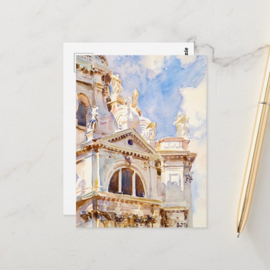 The Salute, Venice by John Singer ポストカード (正面/裏面インサイチュ)