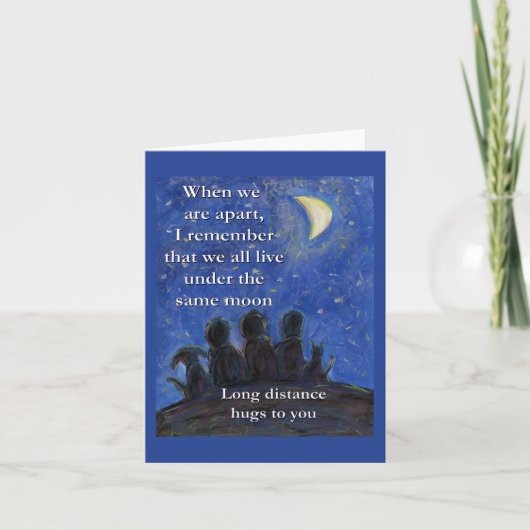 The Same Moon Art Greeting Cards サンキューカード (正面)