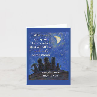 The Same Moon Art Greeting Cards サンキューカード