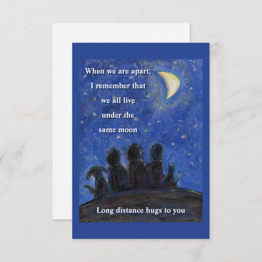 The Same Moon Art Note Cards サンキューカード (正面/裏面)