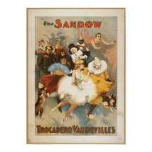 The Sandow Trocadero Vaudevilles  Poster