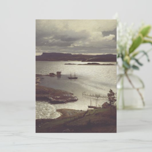 The Sandvik Fiord by Hans Gude 招待状 (スタンド正面)