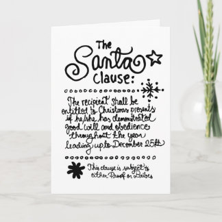 The SANTA clause シーズンカード