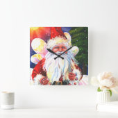 The Santa Fairy スクエア壁時計 (ホーム)