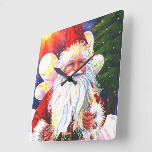 The Santa Fairy スクエア壁時計 (傾斜)