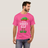 The Sassy Elf for Girls Boys Women Men Matching Ch Tシャツ (正面フル)