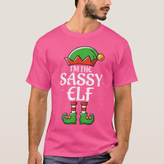 The Sassy Elf for Girls Boys Women Men Matching Ch Tシャツ
