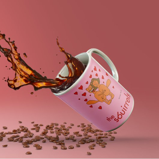 The Sbuirrelsのエドとメアリー・バレンタイン コーヒーマグカップ