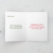 The Sbuirrels #10: "A Sbuirrels Christmas" (2021) サンキューカード (内部)